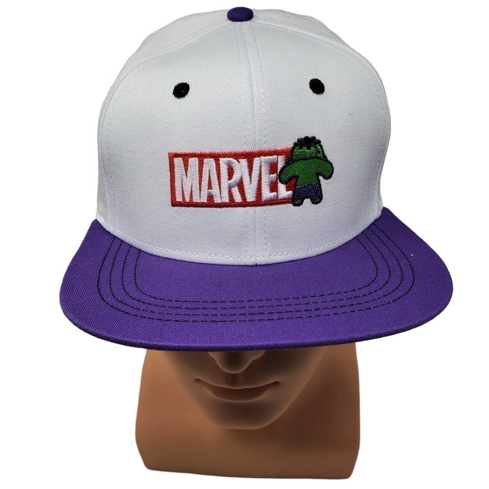 Miniso Life Marvel Embroidered Logo Snapback Adjustable Trucker Hat NEW